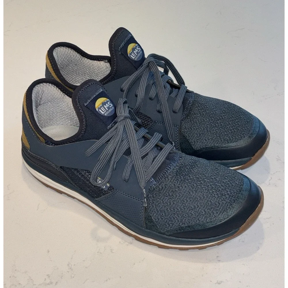 LEMS Mesa Coastal Blue Trail Shoes Men's US 11 D Runners Hiking Minimalist EUC